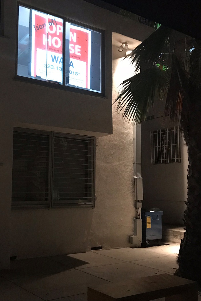"[sort of] Open House", Los Angeles, 2017