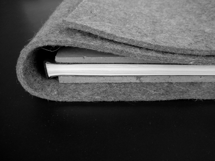 Buchcover „Peter Eisenman, Holocaust Memorial Berlin“, Vorzugsausgabe, Umschlag aus Zement