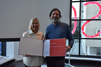 Auszeichnung des Landes Tirol für Neues Bauen 2020: Swarovski Manufaktur, Wattens (Architektur: Snøhetta Studio Innsbruck, Bauherrschaft: D. Swarovski KG)