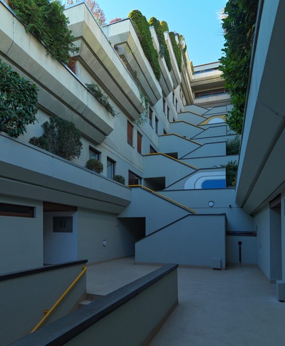 Norbert Heltschl, Terrassenhausanlage Hötting, Innsbruck, 1968–74