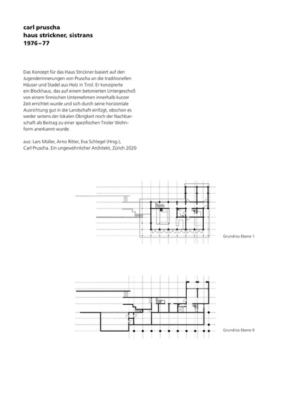Einführungsseite Haus Strickner