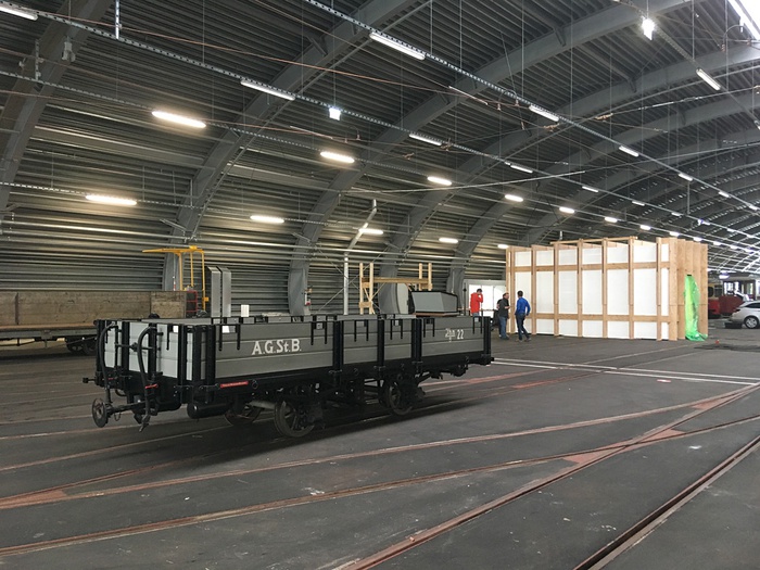 Neue Remise der IVB mit Klimaraum KAR