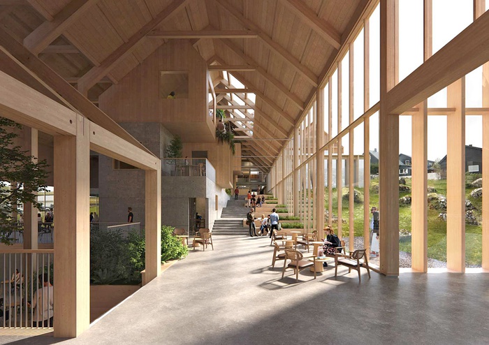 Henning Larsen, University of Faroe Islands, Tórshavn, Rendering