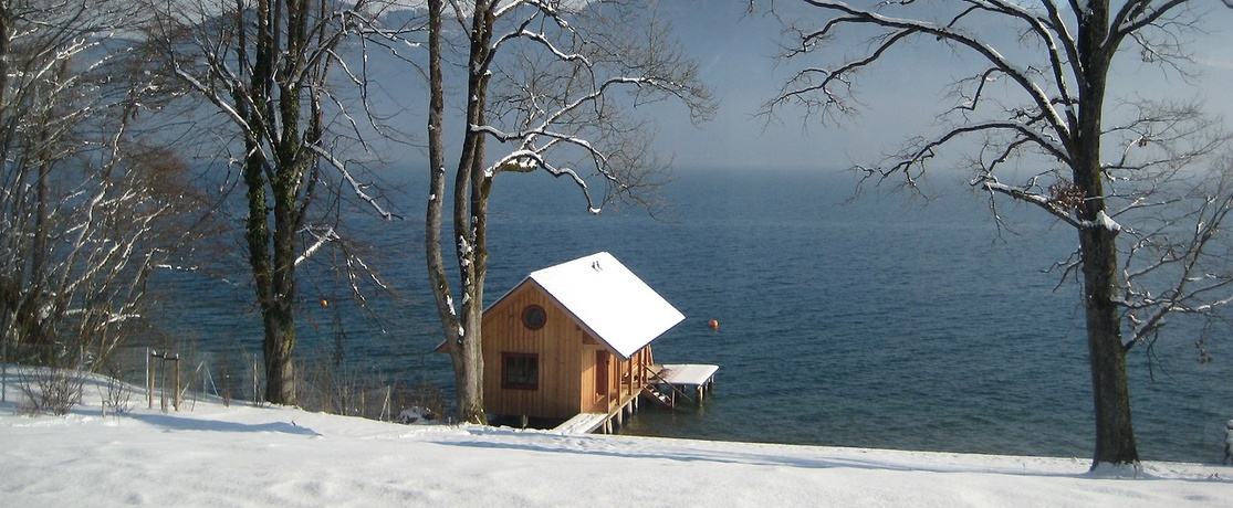 "Bootshaus" - Neubau, Attersee, 2012 – © Paul Sebesta "Bootshaus" - Neubau, Attersee, 2012