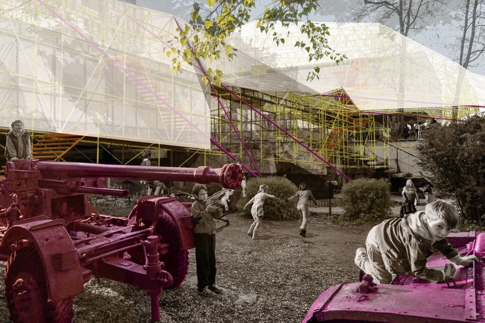 Second Skin als temporäre Gebäudehülle, Entwurf The People’s Museum