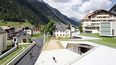 parc architekten - Vogelperspektive - Kulturzentrum Ischgl