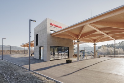 Tankstelle Thalgau (obermoser + partner architekten / Holzbau Appesbacher)