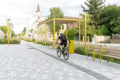 Promenadenring St. Pölten: Umgestaltung eines Verkehrsringes zur Fahrrad- und Flaniermeile, 2024 (Erster Abschnitt)