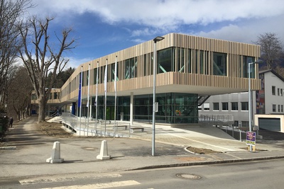 Campus Lienz - Lienz in Osttirol, 2017, Ansicht Vorplatz