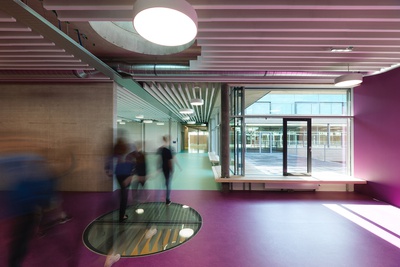 Bundesschule Aspern - Wien 22, 2017, SchülerInnen-Garderobe