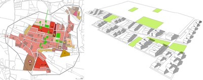 Geladener Wettbewerb Örtliches Entwicklungskonzept Alberndorf, OÖ, 2020, 2.PREIS (Landschaftsplanung Barbara Brandstätter)