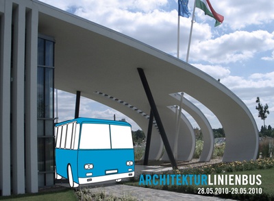 Architekturlinienbus 2010 – Landschaftsarchitektur: Garten Studio – © Architekturlinienbus 2010: Zwischenhalt beim Kopaszi Hafenpark / Budapest; Arch: Váncza Művek Építészeti Műterem; Foto: YESDESIGN LANDSCAPES Architekturlinienbus 2010 – Landschaftsarchitektur: Garten Studio