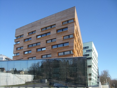 Passivhaus St. Pölten – © 1. großvolumiges Passivhaus-Bürogebäude NÖ, Arch. F. Gschwantner u. E. Millbacher, Foto: Günther Hintermeier Passivhaus St. Pölten