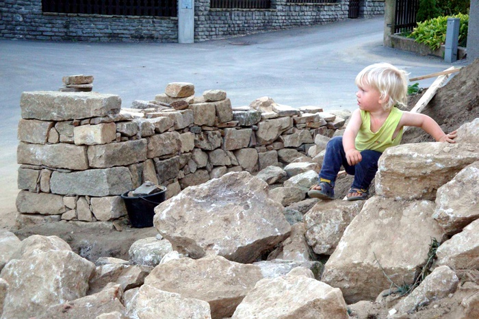 Haus W. Trockenmauerkurs