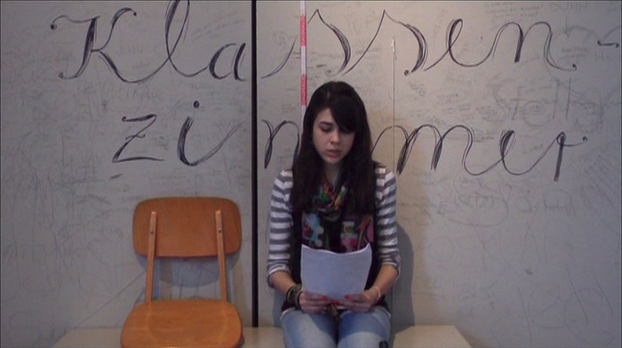 Filmstill: Literarische Assemblage, Cana Bilir-Maier und Lisa Stuckey, 2011