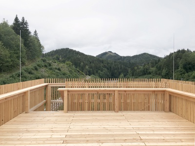 Dachterrasse, Blickrichtung West