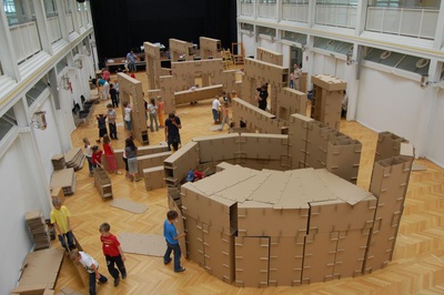 Kinder entdecken Architektur – © Kinder entdecken Architektur, Fotos: Brigitte Engljähringer Kinder entdecken Architektur