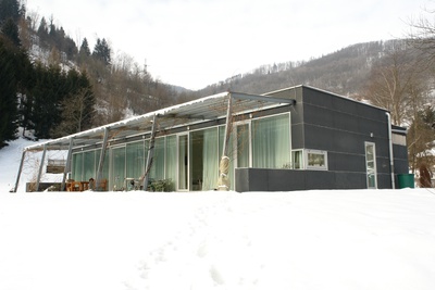 Passivhaus Lilienfeld Axonometrie von Süd-Osten | gup architekten