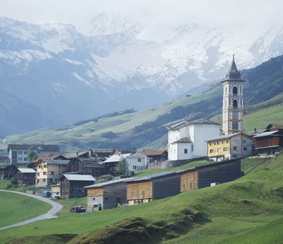 Dorfansicht Vrin – © Lucia Degonda Dorfansicht Vrin