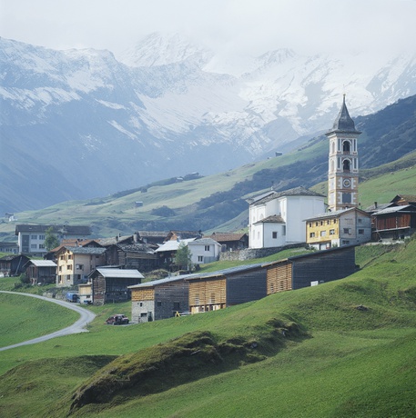 Dorfansicht Vrin – © Lucia Degonda Dorfansicht Vrin