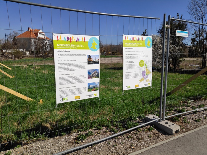 Mödling Neusiedlerviertel _Schautafeln Quartiersinfo