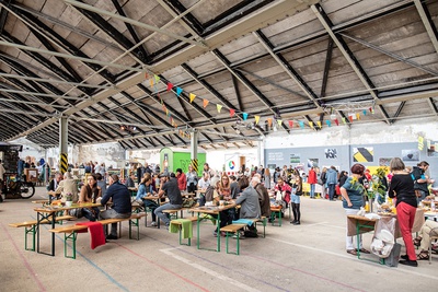 Montag Stiftung Urbane Räume, Nachbarschaftsfest Samtweberei Krefeld