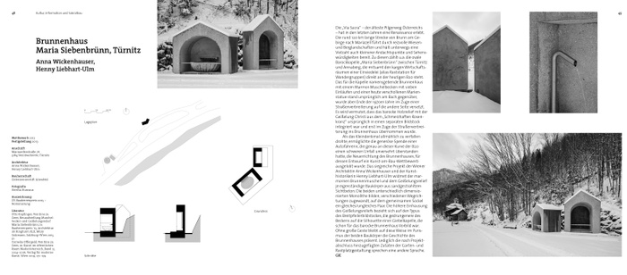 Brunnenhaus Maria Siebenbrünn, Türnitz; Architektur: Anna Wickenhauser, Henny Liebhart-Ulm / Foto: Hertha Hurnaus