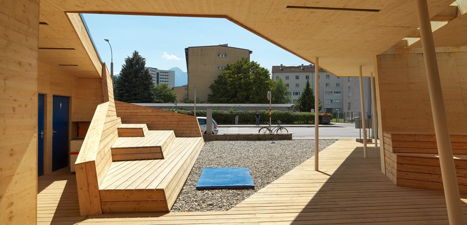 Temporäres Stadtteilzentrum Reichenau