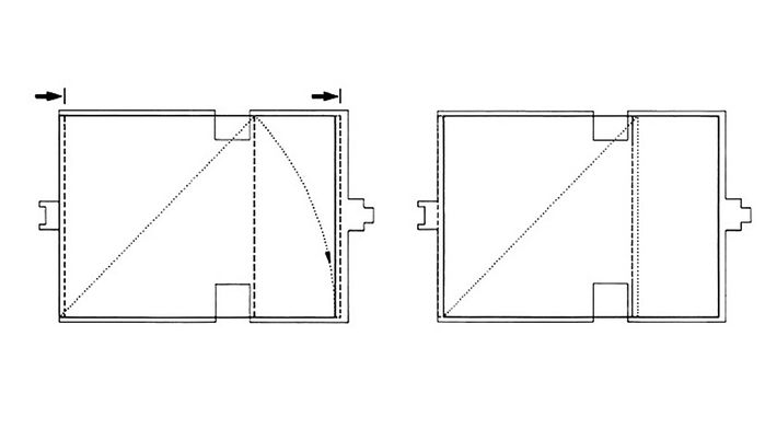 Referenzbild Johannes Wiesflecker: Louis I. Kahn, Estherick House, Proportionsschema