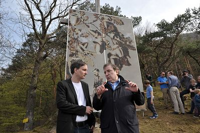 Martin Krenn (li) bei der Eröffnung