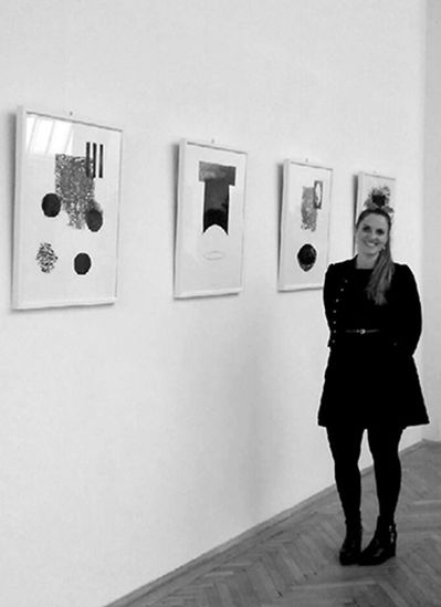 UNTITLED 1, 2, 3, 4 / printmaking/mixed media - exhibited at The Gallery of Art UMELKA, Bratislava, 2018