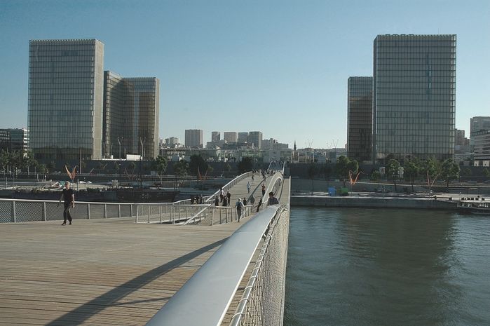 Passerelle Simone de Beauvoir, Paris, Bildnachweis: © Jo Besendorfer