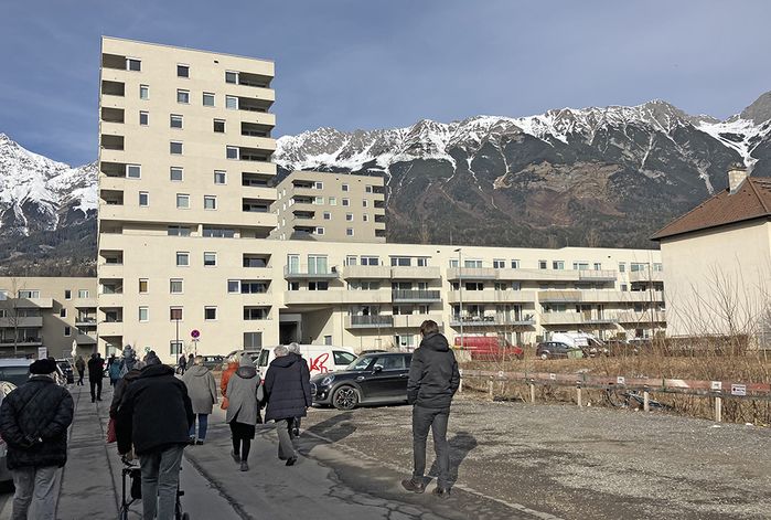 "Vor Ort"-Gespräch bei der Südtiroler Siedlung Pradler Saggen