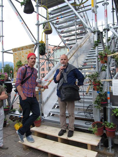 Die stattSTUBE war der zentrale Ort der Architekturtage 2012 in TIrol