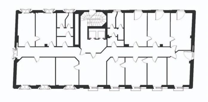 Haus von Luigi Caccia Dominioni in Mailand, Grundriss