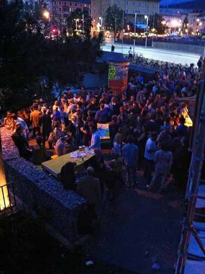 Die stattSTUBE war der zentrale Ort der Architekturtage 2012 in TIrol