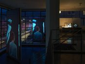 Blick in die Installation "intra space" im aut – © Günter Richard Wett