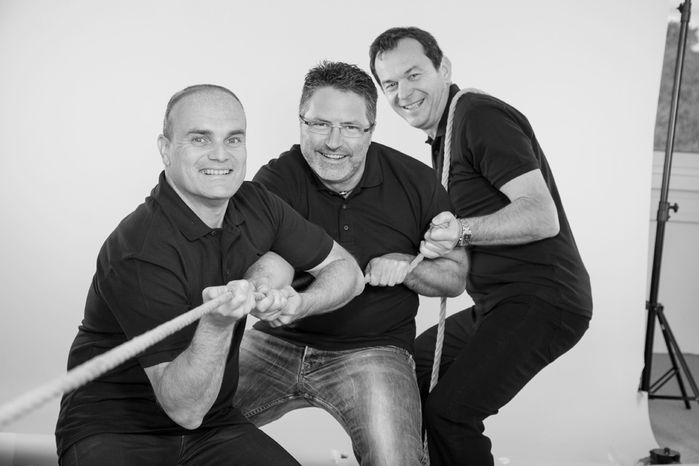 Das Team von kosaplan + partner (Alfred MÜLLER, Martin KOISSER, Werner KOSA)