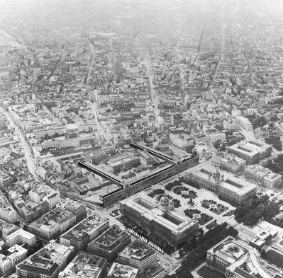 PAUHOF Architekten, Synthese Museum vor / über / in den ehemaligen Hofstallungen, 1987 – 2016